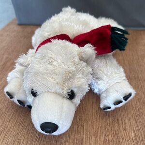 FAO Schwarz Fifth Avenue Winter Polar Bear Stuffed Animal Plush Toy